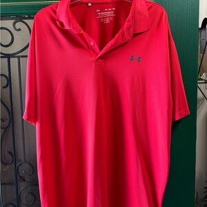 Under Armour Men's Vibrant Red Polo Shirt